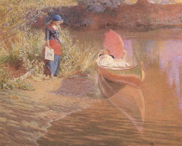 Edward john Gregory,RA.RI Marooning (mk46) oil painting image